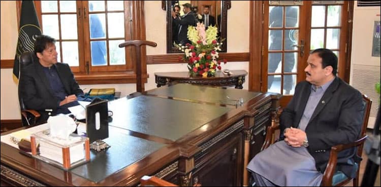 CM Usman Buzdar briefs PM Khan about performance of Punjab ministers