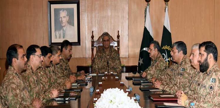 Corps Commanders' meeting resolves to support govt in implementation of NAP