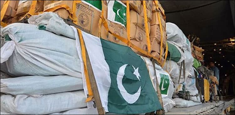 Pakistan sends relief goods for Iran flood affectees