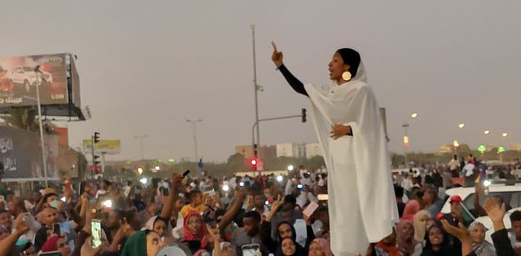 Viral 'Nubian queen' rally leader speaks up about Sudan protests
