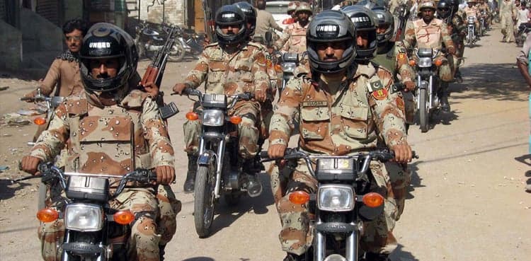 Sindh Rangers apprehend six suspects in Karachi