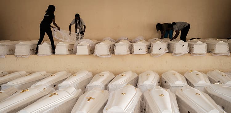 Remains of nearly 85,000 genocide victims buried in Rwanda