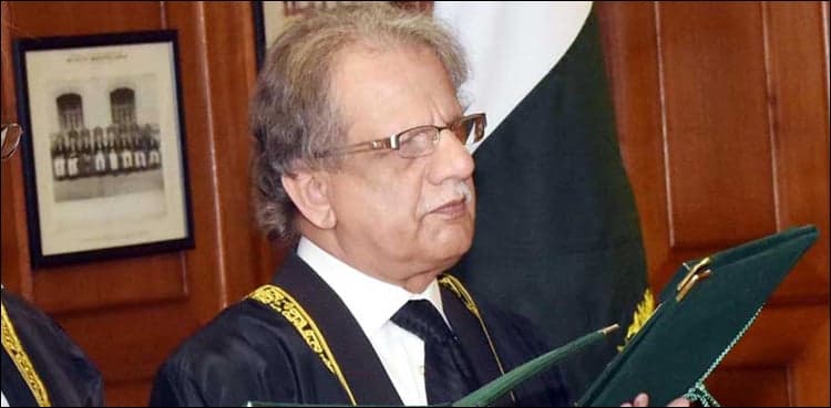 Justice Sheikh Azmat Saeed takes oath as acting CJP