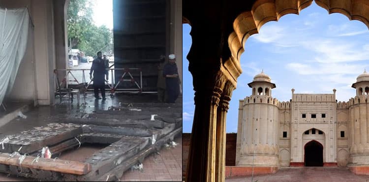 Lahore Fort's entrance gate collapses after heavy rain