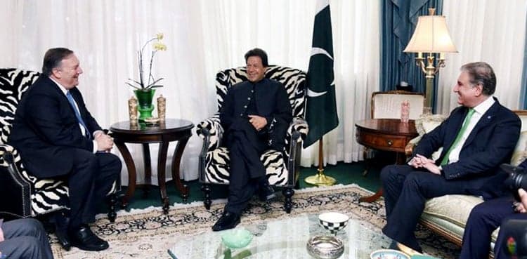 US Secretary of State Mike Pompeo meets PM Imran Khan