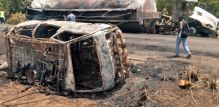 At least 45 killed in Nigeria fuel tanker blast