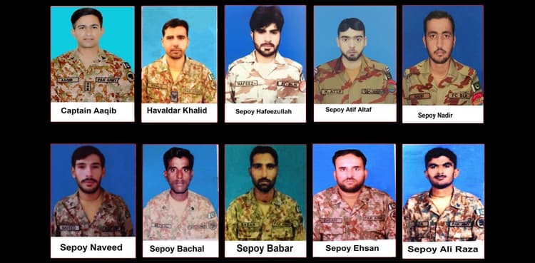 'Selfless sacrifice': DG ISPR shares photos of martyred servicemen