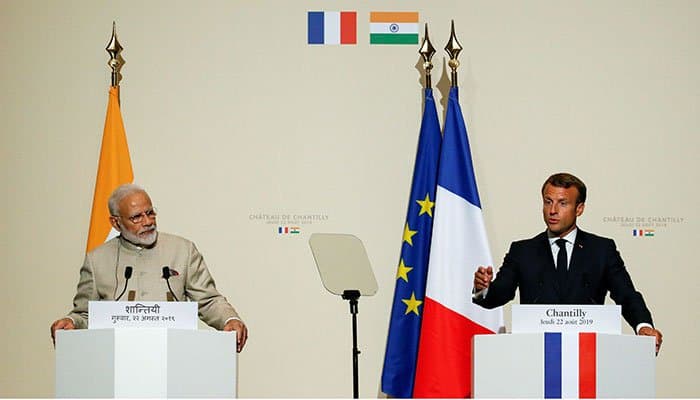France closely observing rights situation in Kashmir, Macron tells Modi