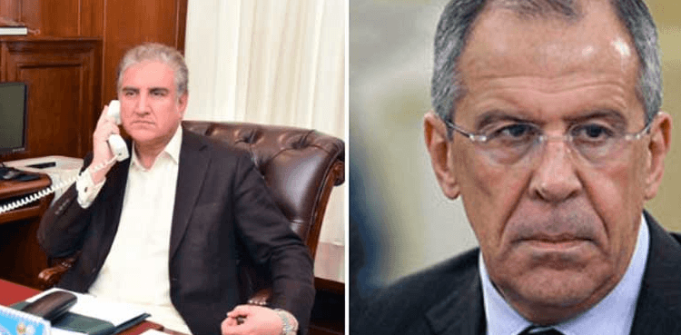 FM Qureshi briefs Russian counterpart on situation of Occupied Kashmir