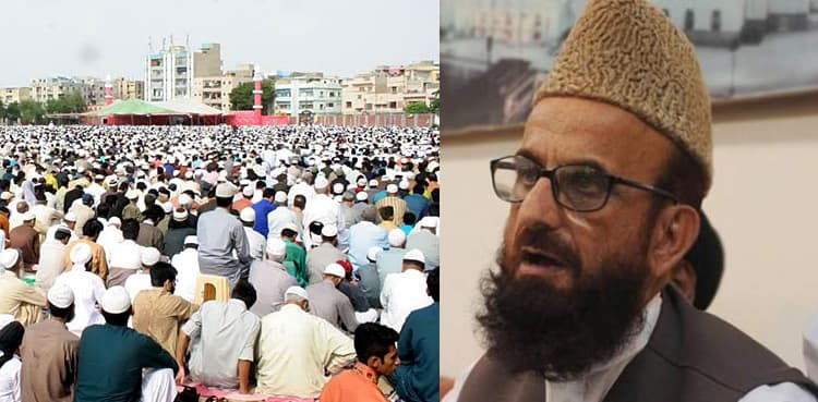 Two gatherings of Namaz-e-Eid permissible amid heavy rains: Mufti Muneeb