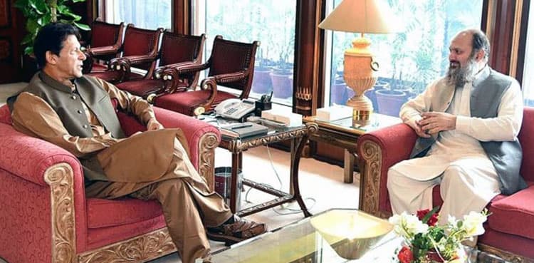 CM Balochistan calls upon PM Imran Khan, discuss development undertaking