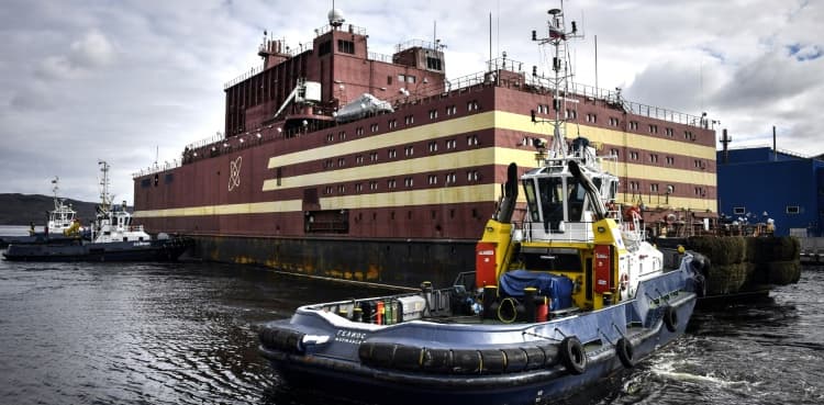 Russia launches floating nuclear reactor in Arctic