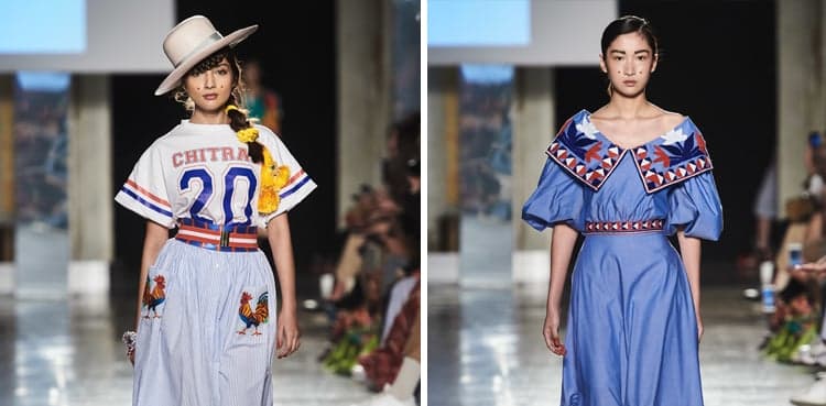 Designer's Milan Fashion Week collection incorporates Kalash valley's craft