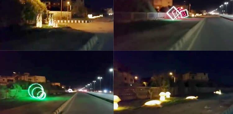 CBC installs 3D lights at Karachi's Sea View