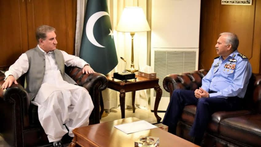 FM Qureshi, Air Chief discuss regional security situation