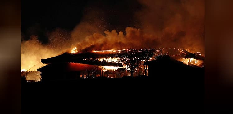 Fire engulfs Japan's World Heritage-listed Shuri Castle