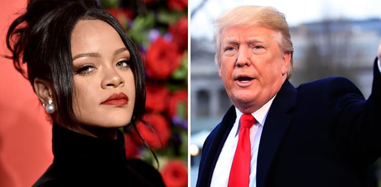 Rihanna slams Trump as 'most mentally ill human being in America'