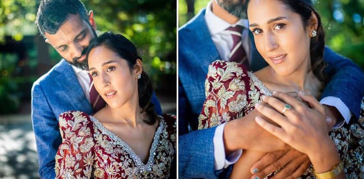 Mira Sethi did her own hair, makeup for California wedding