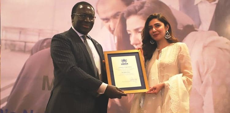 Mahira Khan appointed UNHCR Goodwill Ambassador for Pakistan