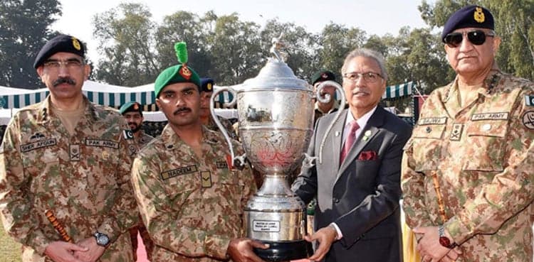 President Arif Alvi praises army shooters’ marksmanship
