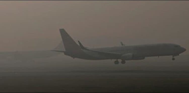 Fog affects flight operations at Islamabad airport