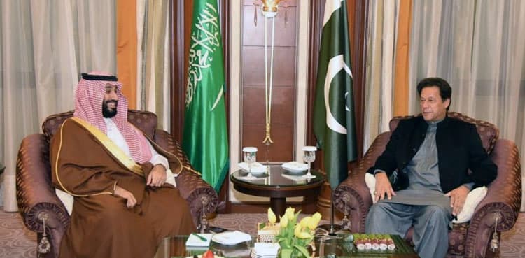 PM Imran Khan meets Saudi Prince Mohammed Bin Salman