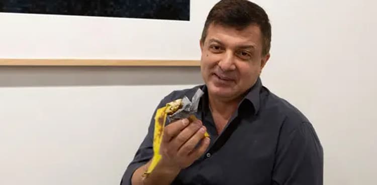 Artist who ate $120,000 banana speaks up