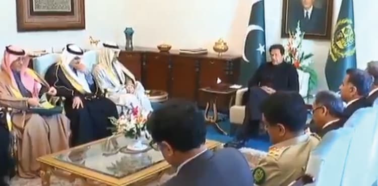 Saudi foreign minister calls on PM Imran Khan