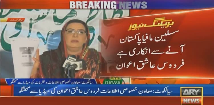 'Sicilian mafia' reluctant to return to Pakistan: Dr Firdous
