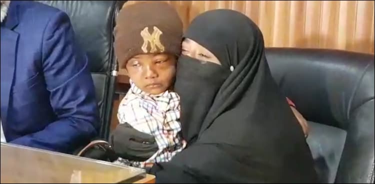 Missing boy whose eyes were shut with Elfy reunited with mother