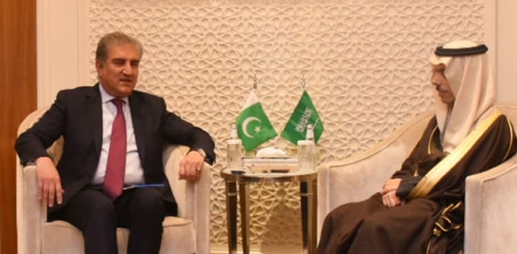 FM Qureshi meets Saudi counterpart in an attempt to de-escalate tensions in Gulf region