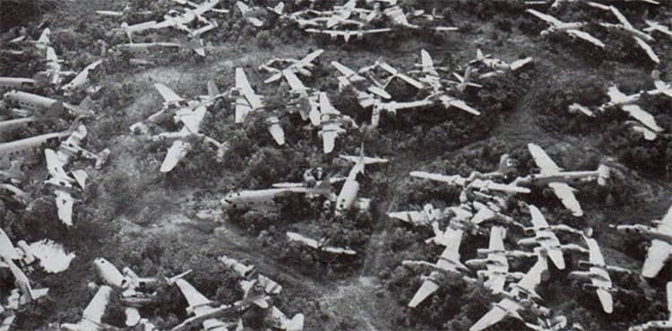 Where do planes go after retiring from service?