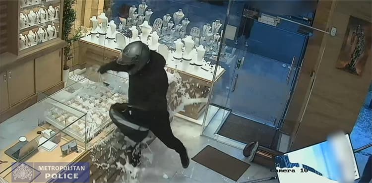 Man jailed after 'daring' robbery caught on camera