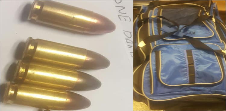 Bullets of 9mm pistol recovered from woman at Lahore airport