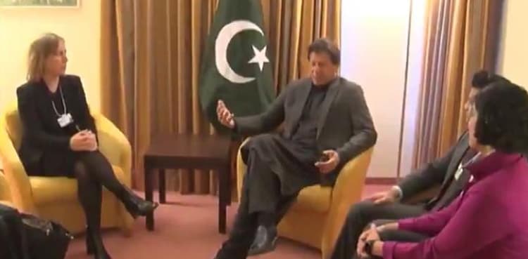 CEOs of YouTube, Siemens call on PM Imran in Davos
