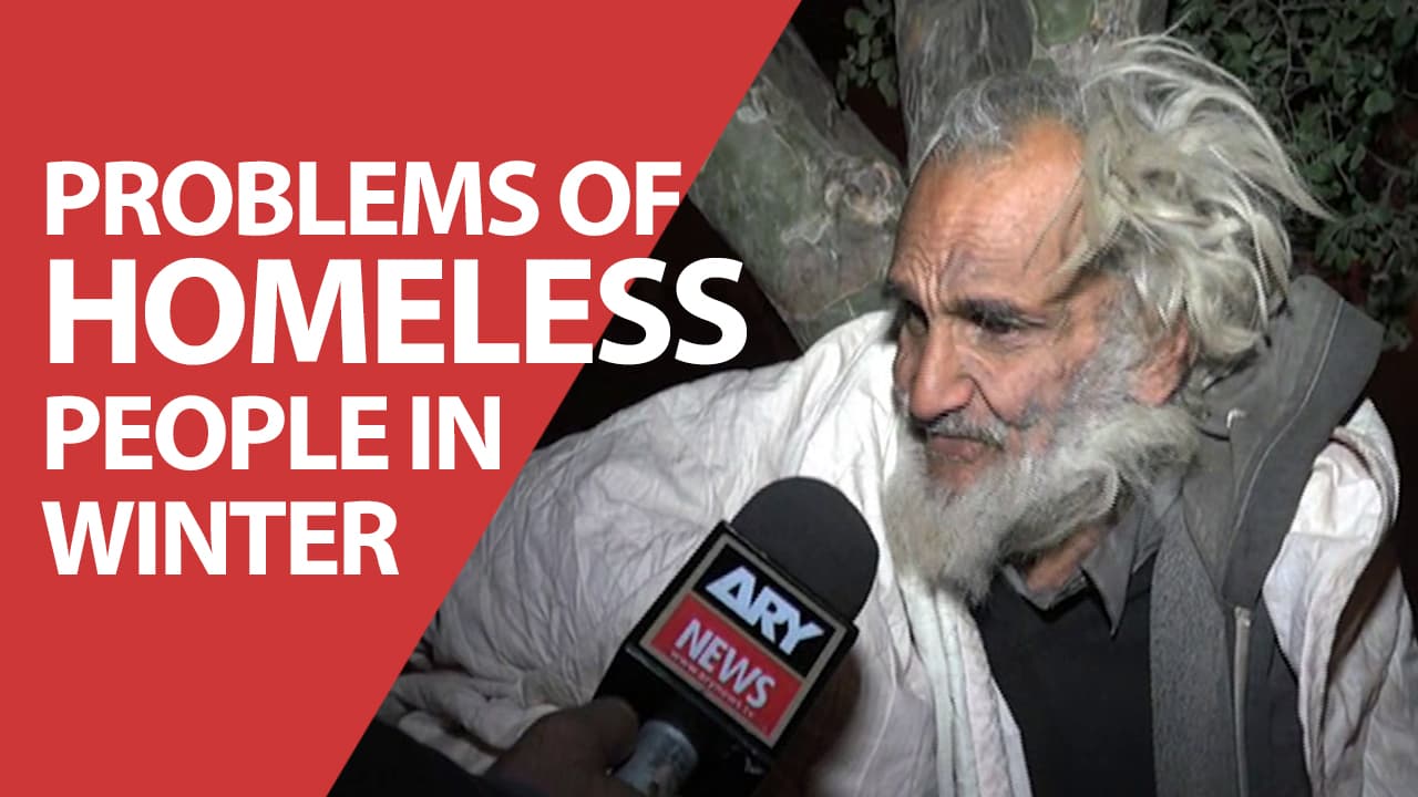 Intense cold weather hits Karachi, creates problems for homeless people
