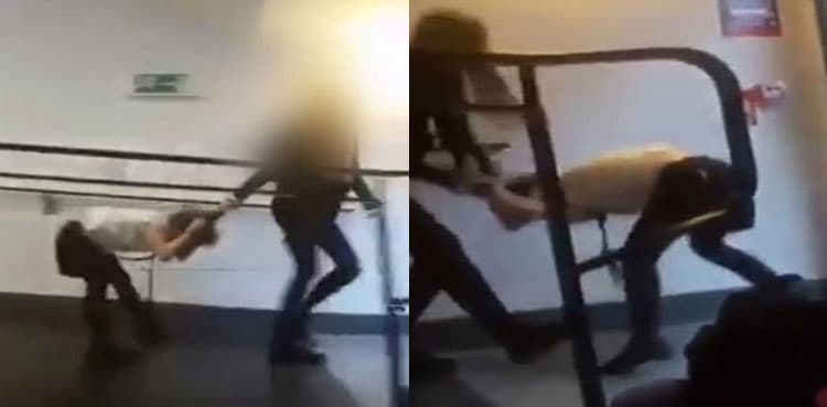 Shocking video shows school bully dragging girl around by ponytail