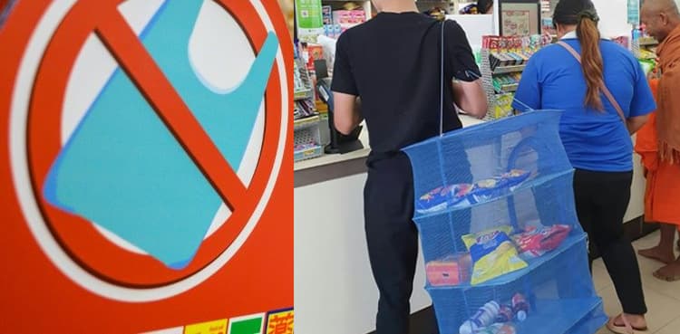 Going meme: Shoppers get creative after plastic bag ban