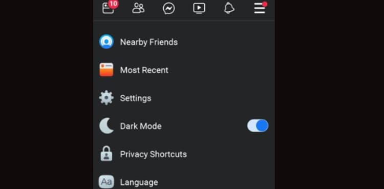 Easy tips to enable Dark Mode feature on Facebook