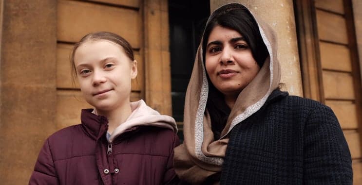 Greta Thunberg finally meets her 'role model' Malala Yousufzai
