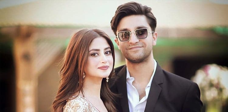 Sajal Ali, Ahad Raza Mir kick off wedding festivities with mayun