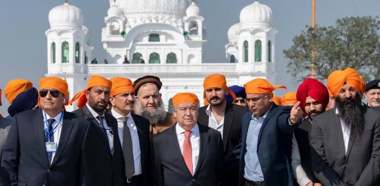 'A welcome symbol of interfaith harmony': UN chief tweets after Kartarpur visit