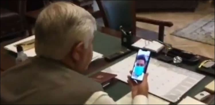CM KP talks to suspected coronavirus patient via-video call