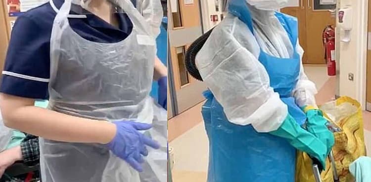 UK frontline staff being 'forced to treat COVID-19 patients with no protective clothing'