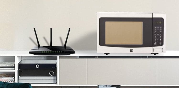 Turn off the microwave to boost wifi signals