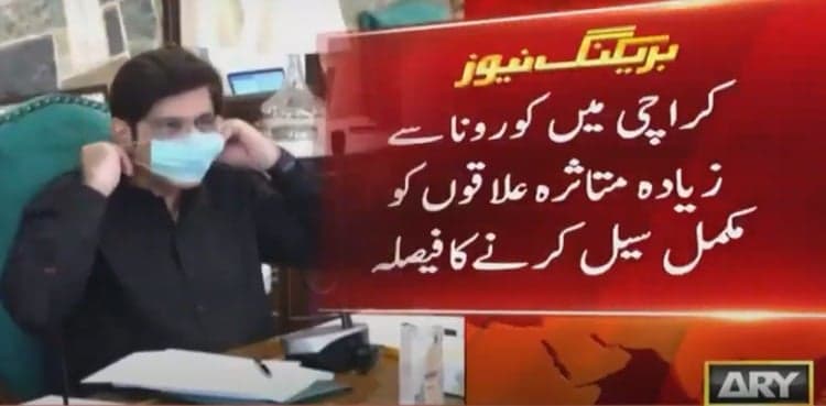 Sindh govt decides complete lockdown of areas reporting COVID-19 cases