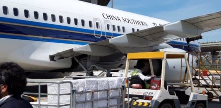 Chinese airplane carrying medical supplies lands in Islamabad