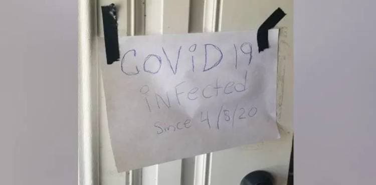 Man tries to evade arrest using fake COVID-19 sign