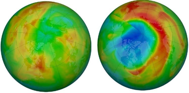 Largest ozone hole above Arctic suddenly closed   