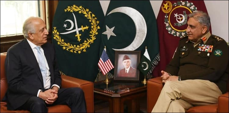 Khalilzad calls on COAS Bajwa, discusses Afghan peace process